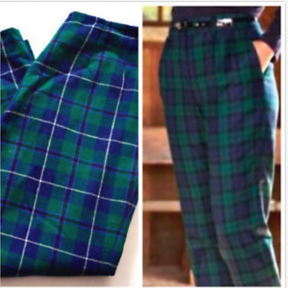 Pendleton Plaid Hi Waisted Knockabout Slacks - image 1